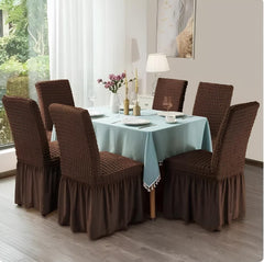 TurkishDiningChairCoverBrown