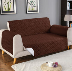 COTTON QUILTED SOFA RUNNER - SOFA COAT (Copper)