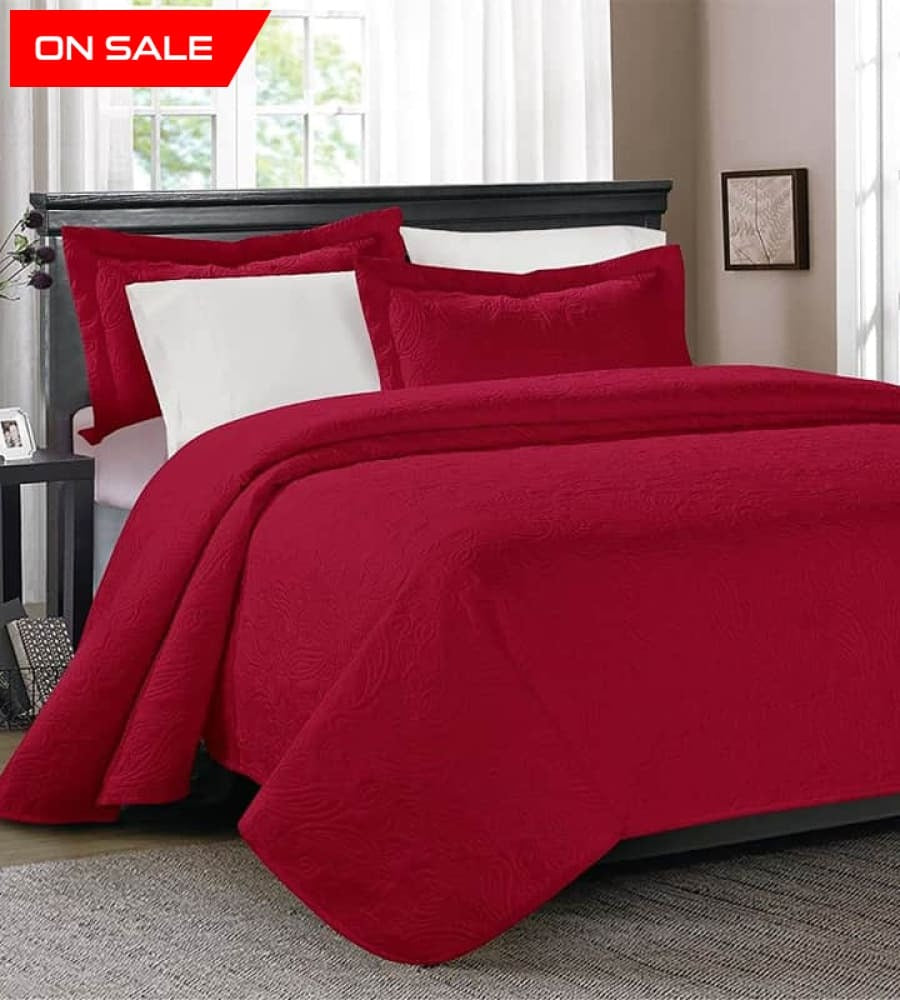 imgi 43 red bedspread set 3 pcs d b03 quilts comforters 111